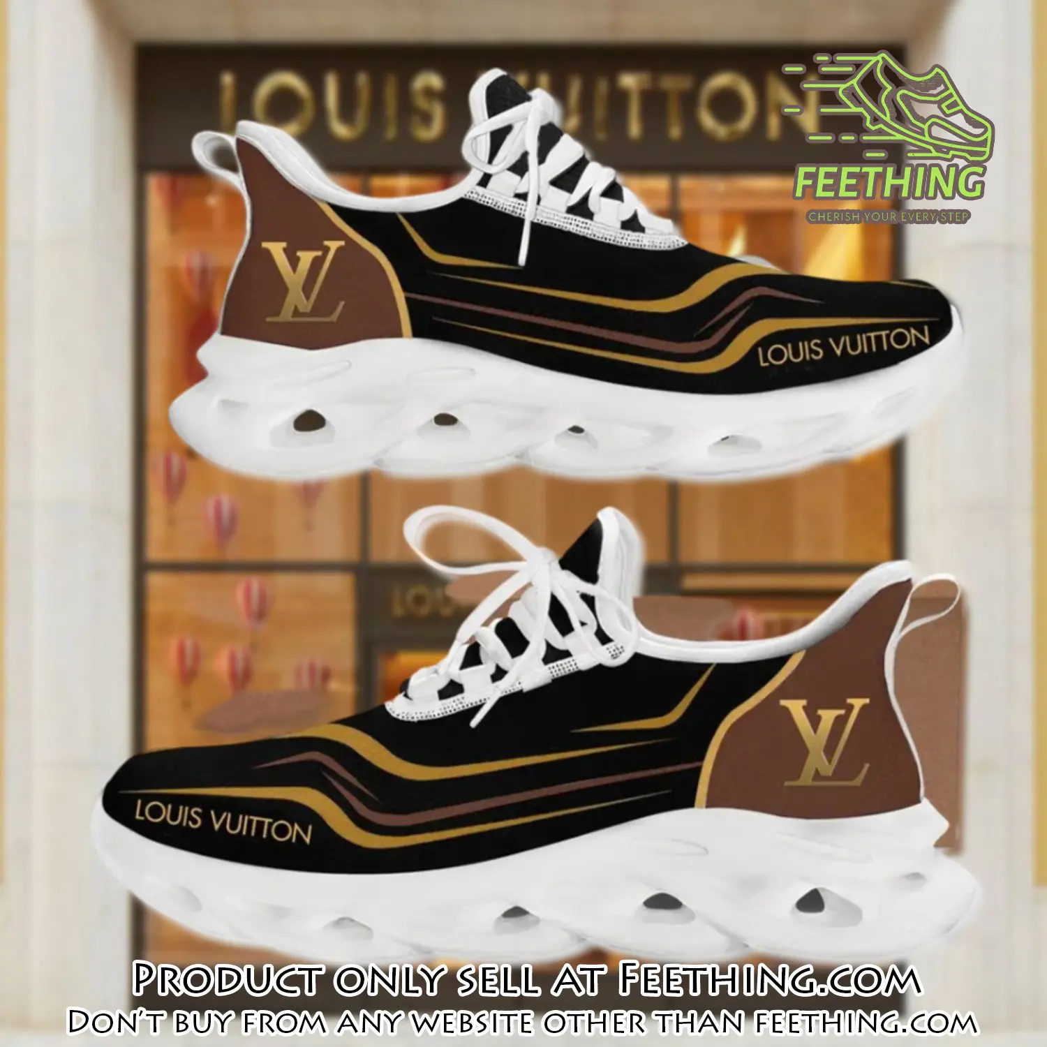 Louis vuitton yellow logo white premium max soul shoes luxury brand gifts for men women ft4358714